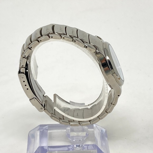 Lorus Watch Women 32mm Silver Tone Blue Dial LR0798 New Battery 7" - Picture 8 of 16